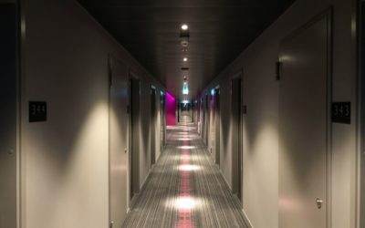 Puertas de hotel con cerradura electrónica